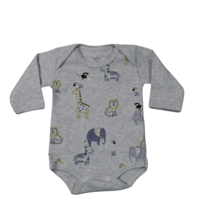 Body Manga Longa Masculino Estampado Safari 87 - Magi