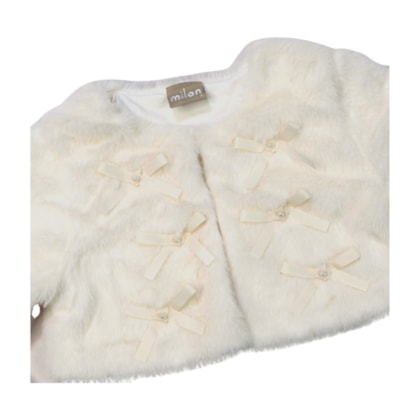Bolero em Pelúcia Laços 2001566 - Milon