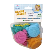 Brinquedo Banho Alegre Dinos Sortidos 4 Peças 400-08 - Vilatoy 