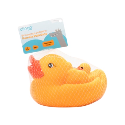 Brinquedo de Banho Familia Patinhos 4uni. 4m+ 3380  - Clingo    