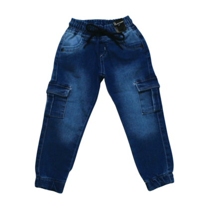 Calça Jeans Cargo Masculina 607 - Faos 