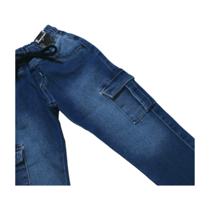 Calça Jeans Cargo Masculina 607 - Faos 