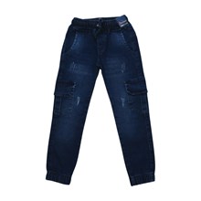 Calça Jeans Cargo Masculina com Punho 625 - Faos 