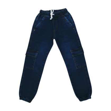 Calça Jeans Cargo Masculina com Punho  7110 - Escapade