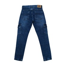 Calça Jeans  Cargo Masculina com Regulagem no Cós 121549 - Bob Bandeira 