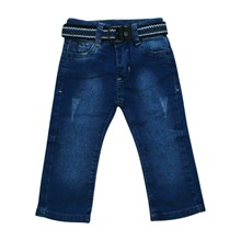 Calça Jeans com Cinto e Ajuste no Cós 5053 - Escapade