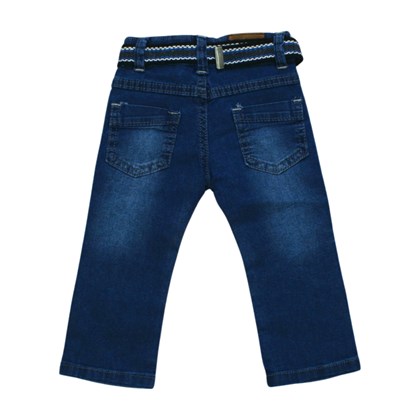 Calça Jeans com Cinto e Ajuste no Cós 5053 - Escapade
