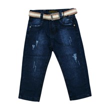 Calça Jeans com Cinto e Ajuste no Cós 6067 - Escapade