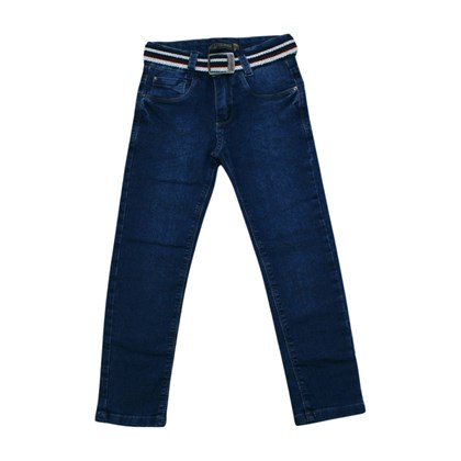 Calça Jeans com Cinto e Ajuste no Cós 7095 - Escapade