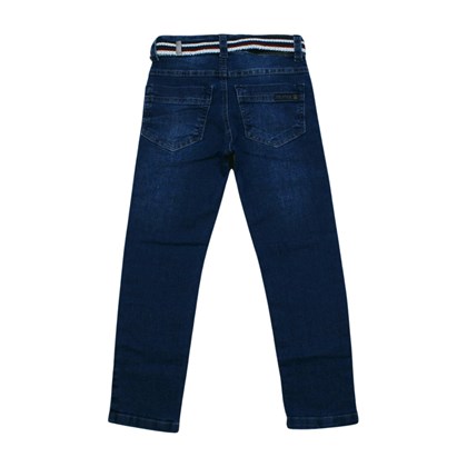 Calça Jeans com Cinto e Ajuste no Cós 7095 - Escapade