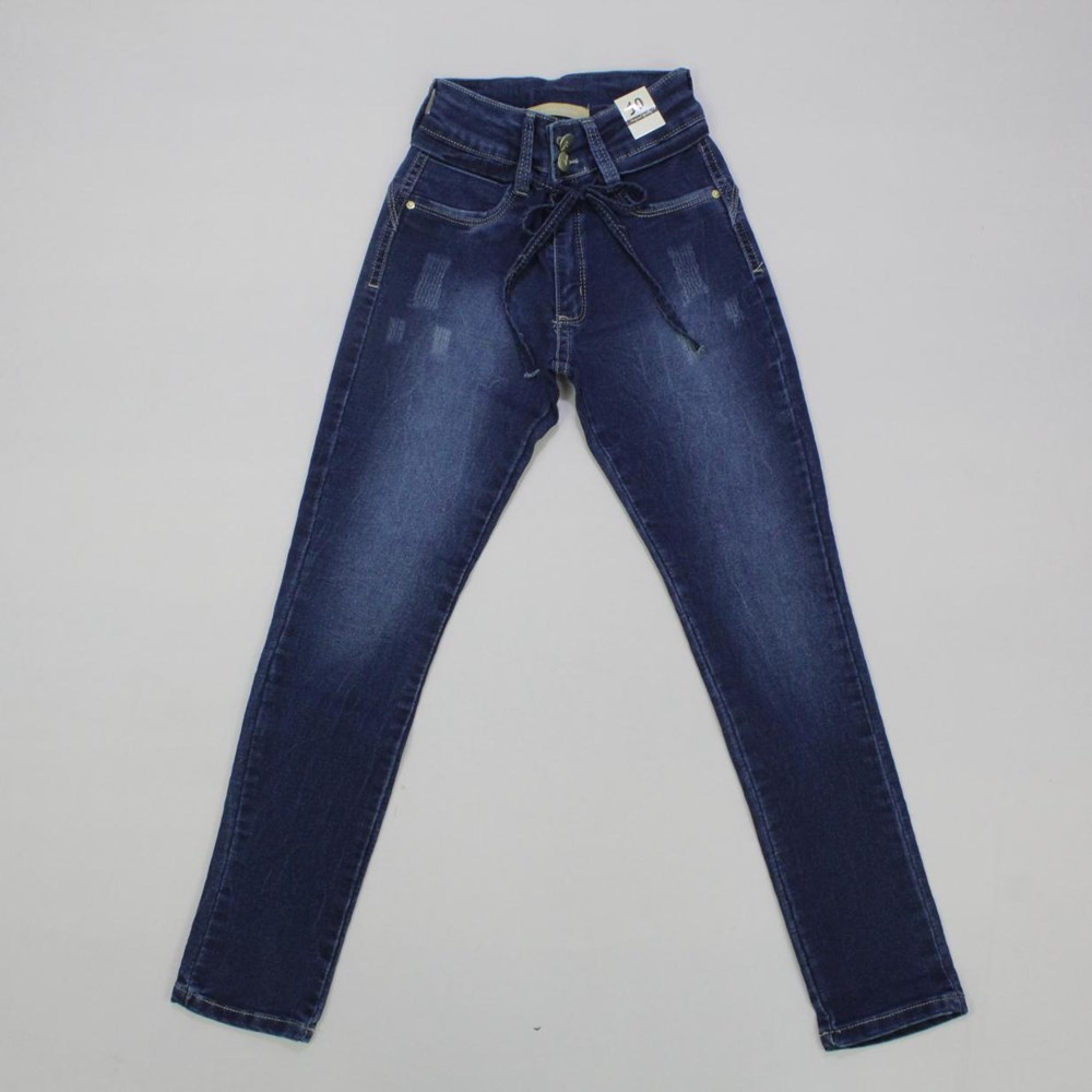Calça Jeans com Cordão 5237 - Lordan