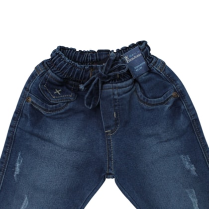 Calça Jeans com Elástico Masculina 688 - Faos