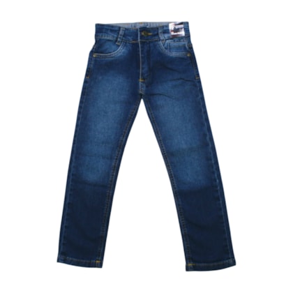 Calça Jeans com Regulagem no Cós  Masculino 167 - Faos