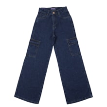 Calça Jeans Feminina Cargo Wide Legging 512 - Revert