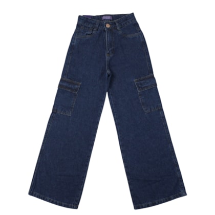 Calça Jeans Feminina Cargo Wide Legging 512 - Revert