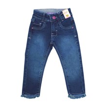Calça Jeans Feminina com Barra Desfiada 5343 - Lordan