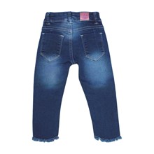 Calça Jeans Feminina com Barra Desfiada 5343 - Lordan