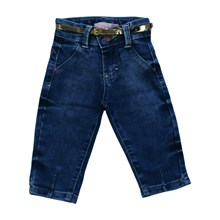 Calça Jeans Feminina com Cinto e Ajuste no Cós 1007 - Escapade