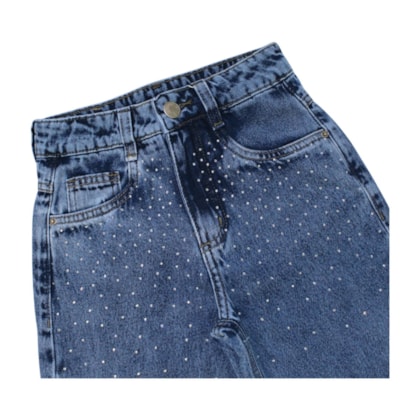 Calça Jeans Feminina com Strass 3720 - Frommer