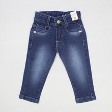 Calça Jeans Feminina Regulagem no Cós com Laços 5341 - Lordan