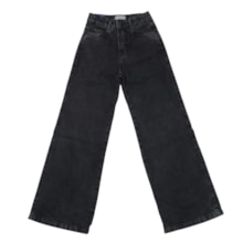 Calça Jeans Feminina Wide Legging Black 344 - Revert