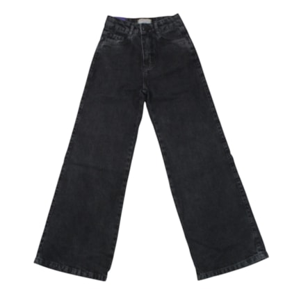 Calça Jeans Feminina Wide Legging Black 344 - Revert