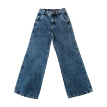 Calça Jeans Feminina Wide Legging Marmorizada 433 - Revert