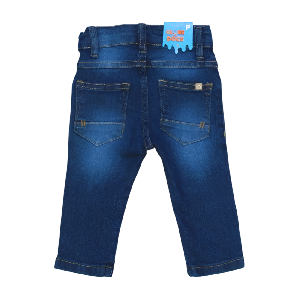 Calça Jeans Masculina com Ajuste na Cintura 1201019 Clube do Doce
