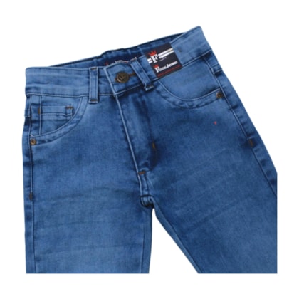 Calça Jeans Masculina com Ajuste na Cintura 821 - Faos