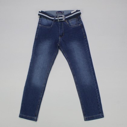 Calça Jeans Masculina com Cinto 416 - Faos