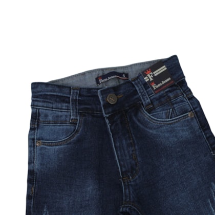 Calça Jeans Masculina com Regulagem no Cós 526 - Faos
