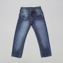 Calça Jeans Masculina com Regulagem no Cós 6568 - Via Onix