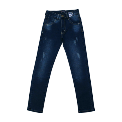 Calça Jeans Masculina com Regulagem no Cós 719 - Faos