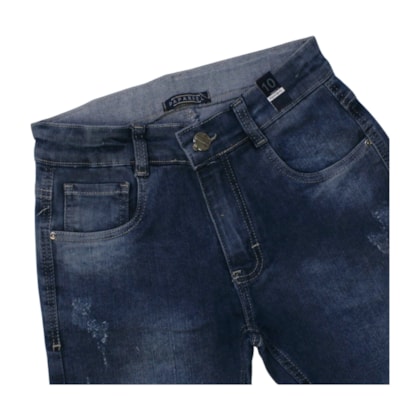 Calça Jeans Masculina com Regulgem no Cós 4607 - Paparrel  
