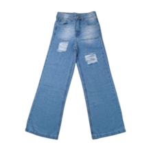 Calça Jeans Pantalona com Regulagem no Cós 2972 - Frommer 