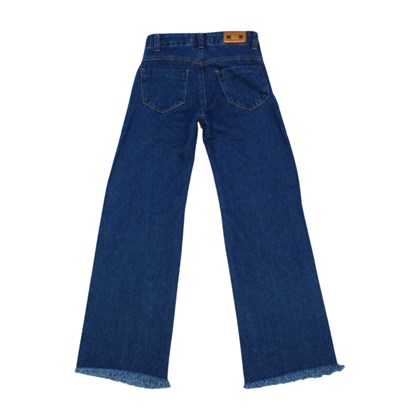 Calça Jeans Wide Leg Rasgada 30344 - Oznes 