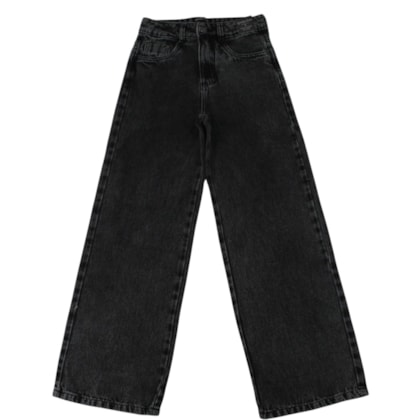 Calça Jeans Wide Legging Black 5383 - Garota Lua