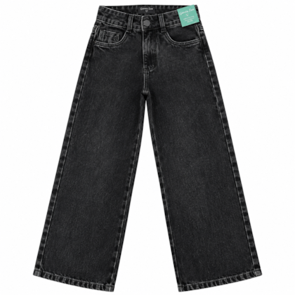 Calça Jeans Wide Legging Black 5383 - Garota Lua