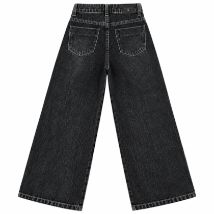 Calça Jeans Wide Legging Black 5383 - Garota Lua