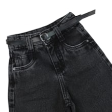 Calça Jeans Wide Legging com Cinto Feminina 3718 - Frommer