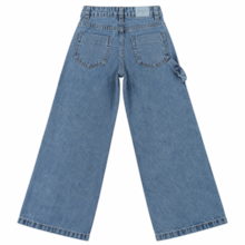 Calça Jeans Wide Legging com Cordão Feminina 5354 - Garota Lua