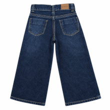 Calça Jeans Wide Legging com Laços Feminina 5390 - Garota Lua