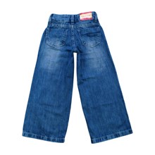 Calça Jeans Wide Legging Feminina com Rasgos 26195 - Via Onix 