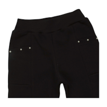 Calça Moletom Feminina com Punho e Pérolas 3357 - Bicho Bagunça