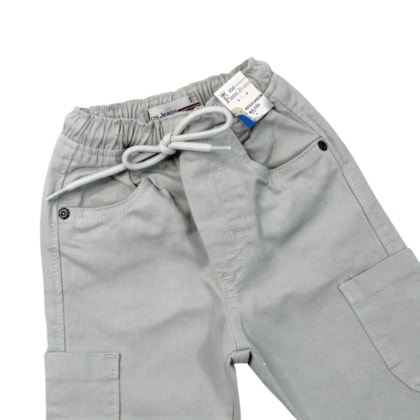 Calça Sarja Cargo com Elástico Masculina 916 - Faos
