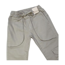 Calça Sarja Masculina Cargo com Elástaico 813 - Faos