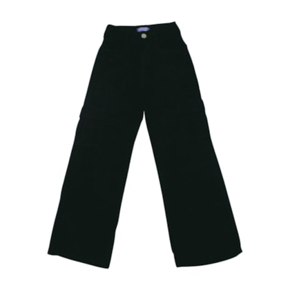 Calça Sarja Wide Legging Cargo Feminina 106 - Revert 