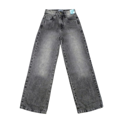 Calça Wide Legging Feminina com Regulagem no Cós 5274 - Garota Lua