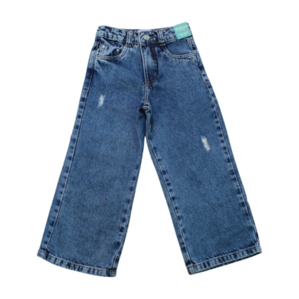 Calça Wide Legging Feminina com Regulagem no Cós 5292 - Garota Lua