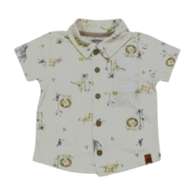 Camisa Manga Curta em Malha Estampa Bichos 45877 - Alakazoo